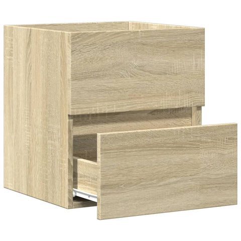 vidaXL Waschbeckenunterschrank Sonoma-Eiche 41x38,5x45cm Holzwerkstoff