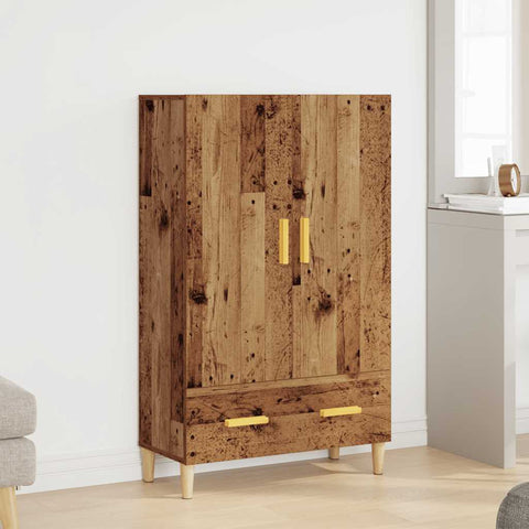 vidaXL Highboard Altholz-Optik 70x31x115 cm Holzwerkstoff