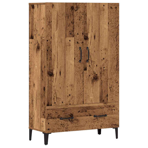 vidaXL Highboard Altholz-Optik 70x31x115 cm Holzwerkstoff