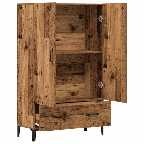 vidaXL Highboard Altholz-Optik 70x31x115 cm Holzwerkstoff