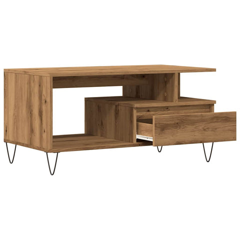 vidaXL Couchtisch Artisan-Eiche 90x49x45 cm Holzwerkstoff