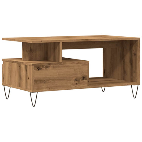 vidaXL Couchtisch Artisan-Eiche 90x49x45 cm Holzwerkstoff