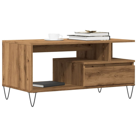 vidaXL Couchtisch Artisan-Eiche 90x49x45 cm Holzwerkstoff