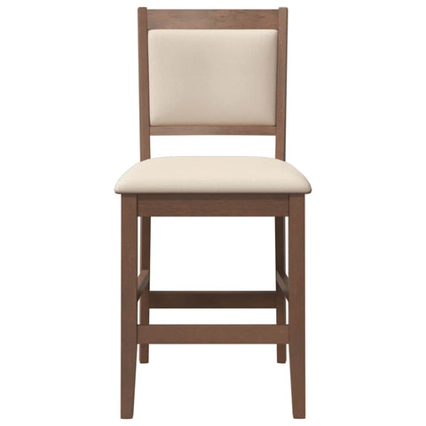 hocami - Barhocker mit Kissen 2 Stk. Braun Massivholz Gummibaum - barhocker-mit-kissen-2-stk-braun-massivholz-gummibaum-6 - 