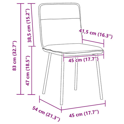 Esszimmerstühle 6 Stk. Braun Samt