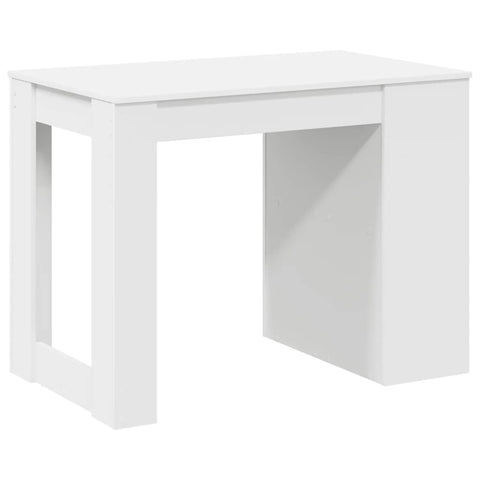 Schreibtisch mit Schubladen und Ablage Weiß 102x62x77,5 cm