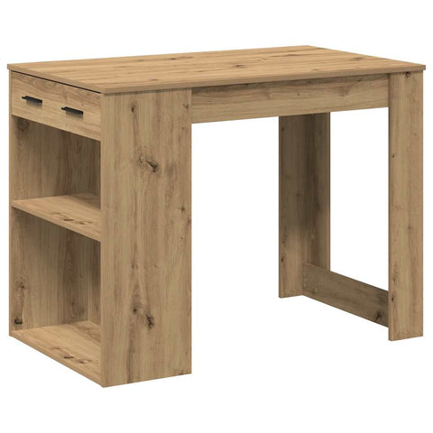 Schreibtisch mit Schubladen Ablage Artisan-Eiche 102x62x77,5 cm