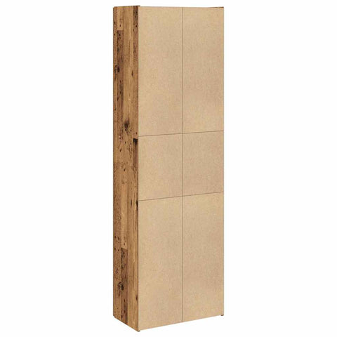 vidaXL Highboard Altholz-Optik 60x32x190 cm Holzwerkstoff