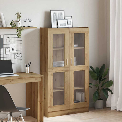 vidaXL Highboard Artisan-Eiche 82,5x30,5x150 cm Holzwerkstoff