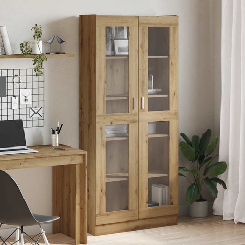 vidaXL Highboard Artisan-Eiche 82,5x30,5x185 cm Holzwerkstoff