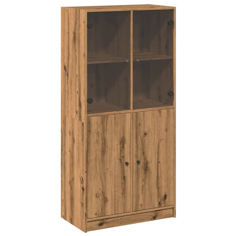 vidaXL Highboard mit Türen Artisan-Eiche 68x37x142 cm Holzwerkstoff