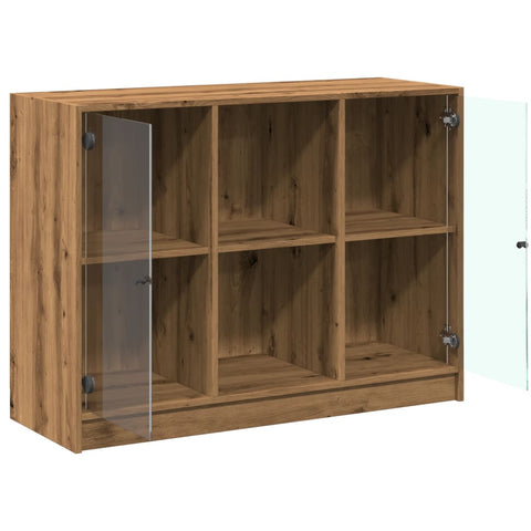 vidaXL Sideboard Artisan-Eiche 102x37x75,5 cm Holzwerkstoff