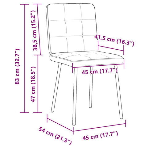 Esszimmerstühle 2 Stk. Rosa Samt