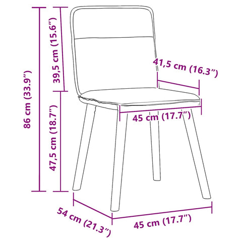 Esszimmerstühle 2 Stk. Schwarz Stoff