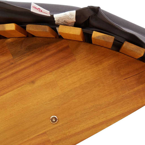 hocami - Schaukelliege mit Auflage Massivholz Akazie - schaukelliege-mit-auflage-massivholz-akazie-2 - 