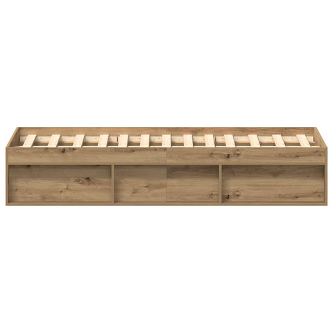 hocami - Bettgestell ohne Matratze Artisan-Eiche 135x190cm Holzwerkstoff - bettgestell-ohne-matratze-artisan-eiche-135x190cm-holzwerkstoff-2 - 