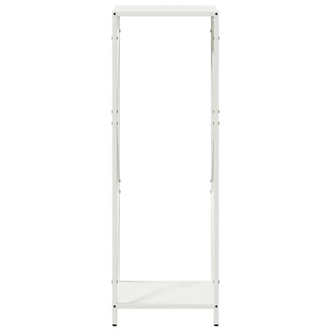 hocami - Brennholzregal Weiß 34x25x100 cm Kaltgewalzter Stahl - brennholzregal-weiss-34x25x100-cm-kaltgewalzter-stahl - 