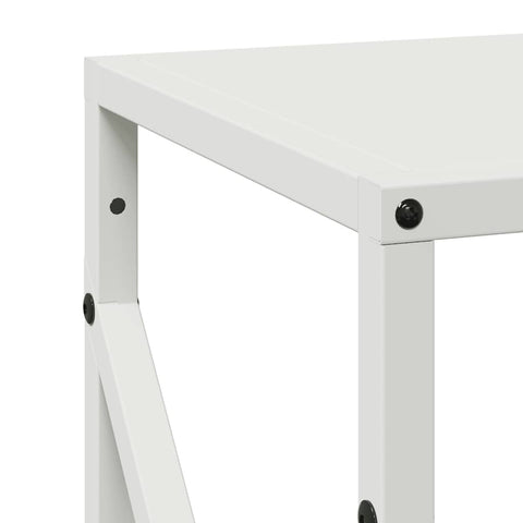 hocami - Brennholzregal Weiß 34x25x100 cm Kaltgewalzter Stahl - brennholzregal-weiss-34x25x100-cm-kaltgewalzter-stahl - 