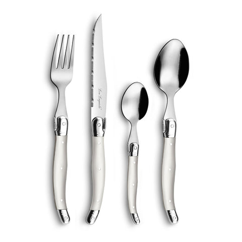 Besteck-Set Lou Laguiole Rustic 24 Stücke zweifarbig Metall-0