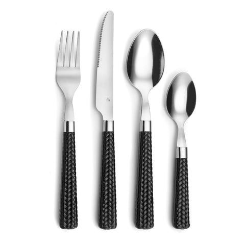 Besteck-Set Amefa Paille 24 Stücke Metall zweifarbig (25 cm)-0