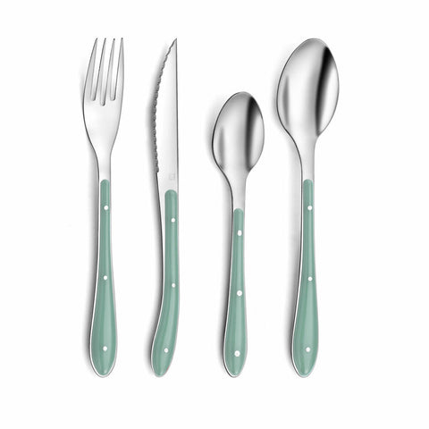 Besteck Amefa Bistro grün Metall (24 pcs)-0