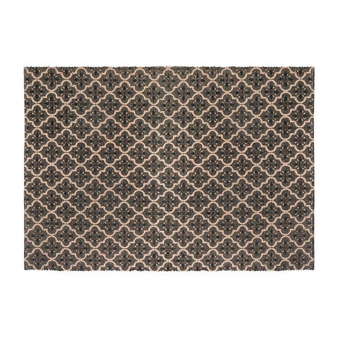 Teppich Atmosphera Schwarz Beige Baumwolle Bunt 60 x 90 cm-3