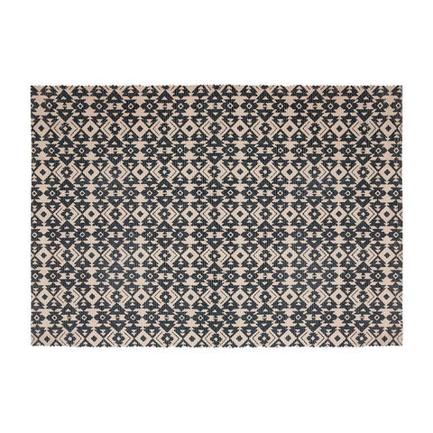 Teppich Atmosphera Schwarz Beige Baumwolle Bunt 60 x 90 cm-2