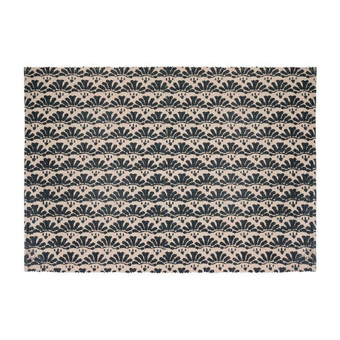 Teppich Atmosphera Schwarz Beige Baumwolle Bunt 60 x 90 cm-1