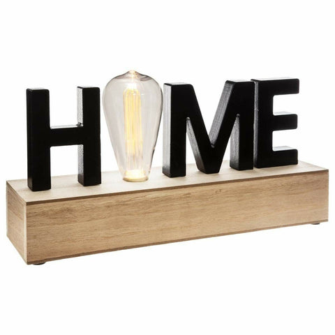 Deko-Figur Atmosphera 'Home' LED Leicht (34 x 16 x 8 cm)-0