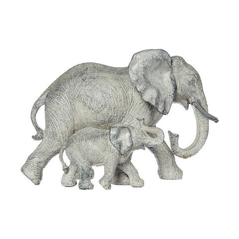 Deko-Figur Atmosphera 15,5 x 22,5 x 12 cm Harz Elefant Bunt-0