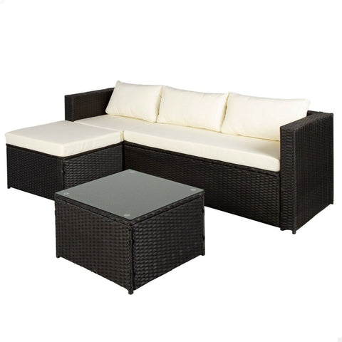 Gartenmöbel Aktive Dreisitzer-Sofa Beistelltisch 203 x 125 x 64 cm-0