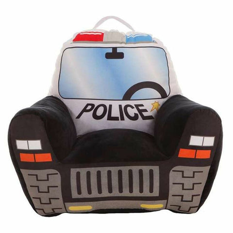 Kindersessel Polizeiwagen 52 x 48 x 51 cm Schwarz Acryl (52 x 48 x 51 cm)-0