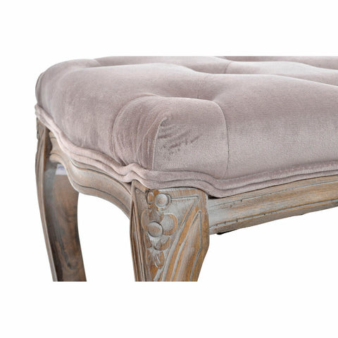 Hocker DKD Home Decor Rosa natürlich Kautschukholz 112 x 38 x 48 cm-4