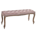 Hocker DKD Home Decor Rosa natürlich Kautschukholz 112 x 38 x 48 cm-0