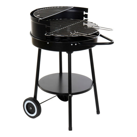 Holzkohlegrill mit Rädern DKD Home Decor Metall (59 x 49 x 82 cm)-0