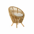 Sessel DKD Home Decor 8424001750092 natürlich Baumwolle Weiß Rattan (74 x 67 x 85 cm)-0