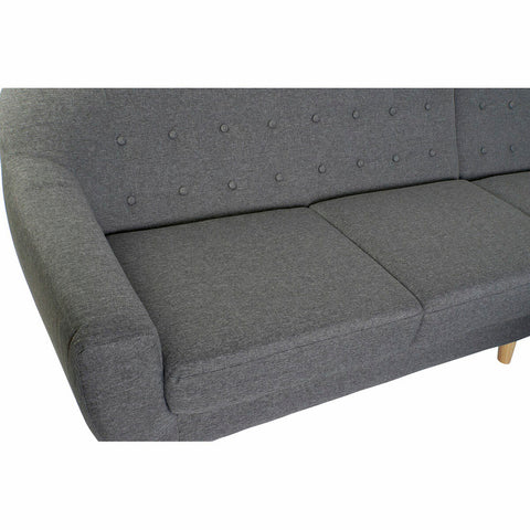 Dreisitzer-Sofa DKD Home Decor 8424001799442 Grau Bunt natürlich Holz Kautschukholz Scandi 230 x 144 x 84 cm-1