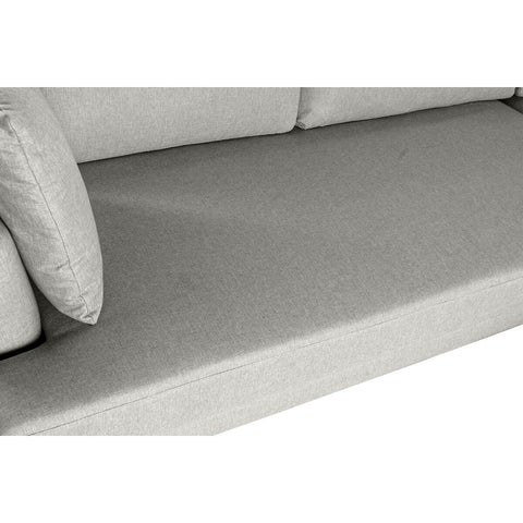 Chaise Longue DKD Home Decor Grau Polyester Metall (240 x 160 x 85 cm)-8