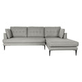 Chaise Longue DKD Home Decor Grau Polyester Metall (240 x 160 x 85 cm)-1