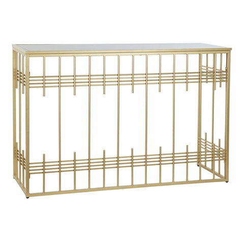 Konsole DKD Home Decor Kristall Schwarz Gold Metall 120 x 40 x 81 cm-1