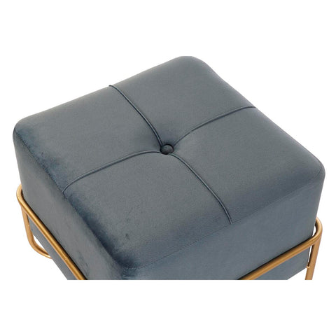 Hocker DKD Home Decor 8424001850921 Blau Bunt Gold Schaum Metall Holz MDF 42 x 42 x 38 cm-1