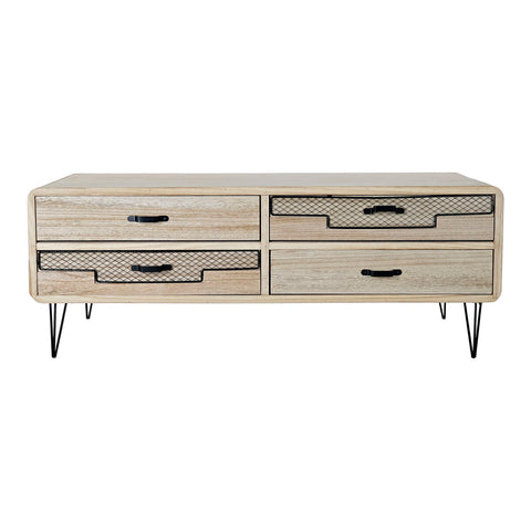 TV-Möbel DKD Home Decor Metall Paulonia-Holz (115 x 61 x 43 cm)-2