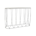 Konsole DKD Home Decor Silberfarben Metall Weiß Marmor 115 x 35 x 78 cm-0