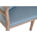 Sofa DKD Home Decor Blau Leinen Kautschukholz (122 x 69 x 72 cm)-3