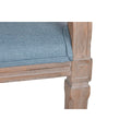 Sofa DKD Home Decor Blau Leinen Kautschukholz (122 x 69 x 72 cm)-1