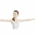 Deko-Figur DKD Home Decor 24 x 6,5 x 19,5 cm Scandi Rosa Yoga-2