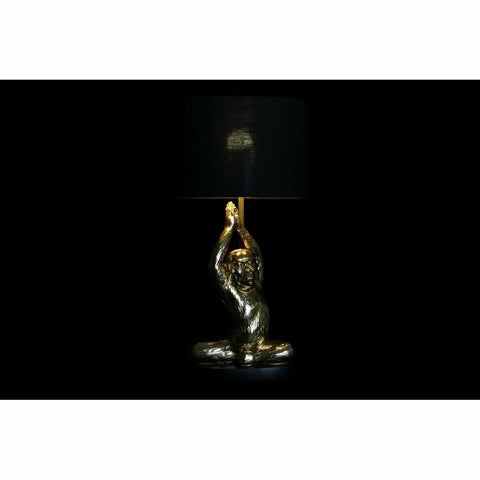 Tischlampe DKD Home Decor Schwarz Gold Harz 220 V 50 W (25 x 25 x 49 cm)-1