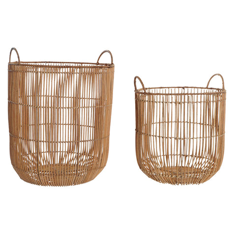 Korb-Set DKD Home Decor Rattan (40 x 40 x 51,5 cm)-0