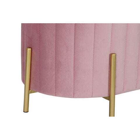 Hocker DKD Home Decor   Rosa Gold Metall (123 x 50 x 45 cm)-1