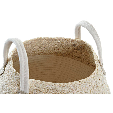 Korb DKD Home Decor 37 x 37 x 25 cm Naturfaser-2